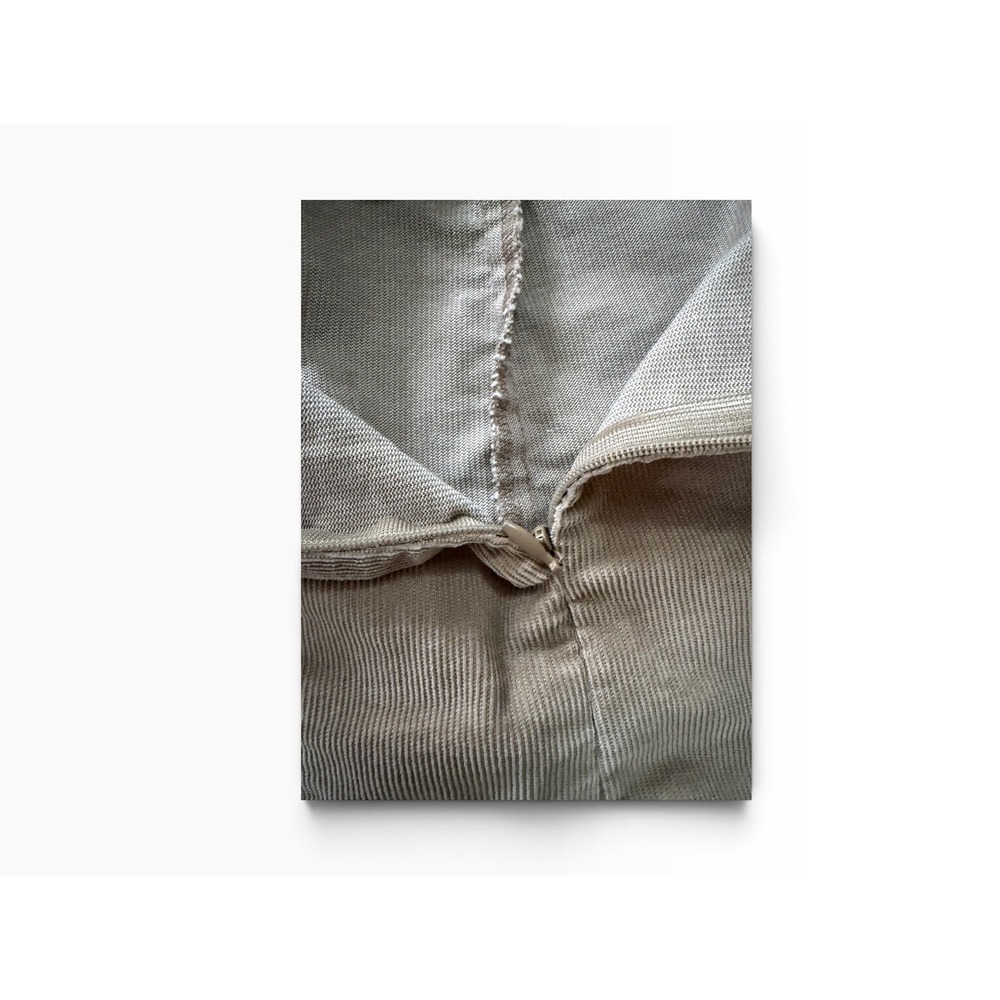 Vintage GAP Khaki Corduroy Paneled A-Line Skirt Tan Stretch Cotton Blend - Picture 5 of 13